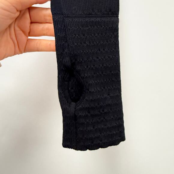 Free People FP Movement Cut It Out Black Long Sleeve Top Sz XS/S - Picture 8 of 11